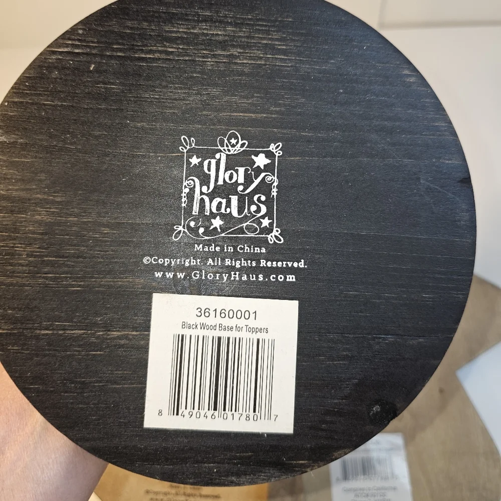 Glory Haus Black Wood Graduation Cap Accent Decor - Picture 7 of 9